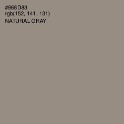 #988D83 - Natural Gray Color Image